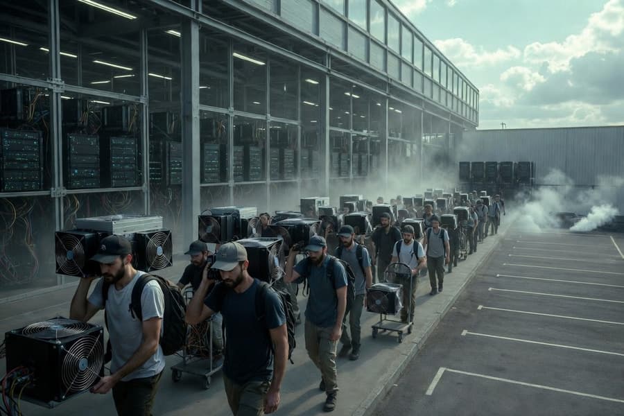 На фоне конфликта на Ближнем Востоке в сети Bitcoin зафиксировано первое квартальное падение хешрейта с 2020 года - 1