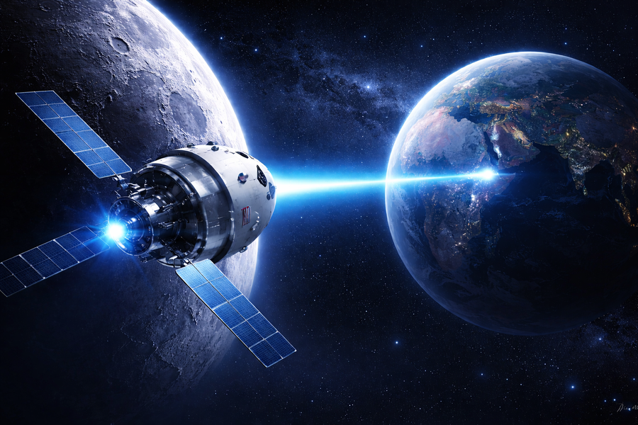 Фото и видео Луны в 4К и со скоростью 260 Мбит с: астронавты миссии Artemis II задействуют передовую систему лазерной передачи данных на Землю - 1 Фото и видео Луны в 4К и со скоростью 260 Мбит с: астронавты миссии Artemis II задействуют передовую систему лазерной передачи данных на Землю - 1