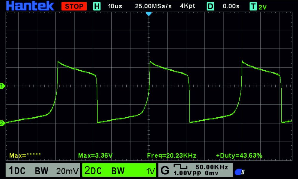 Осциллограмма 4 — напряжение на коллекторе