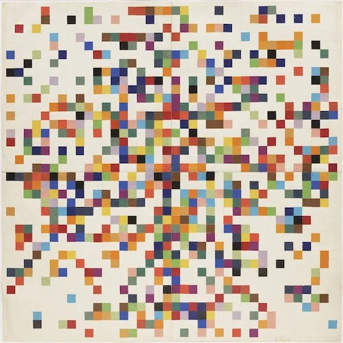 Э. Келли, Spectrum colours arranged by chance II, 1951, MoMA, copyright 2022 Ellsworth Kelly 