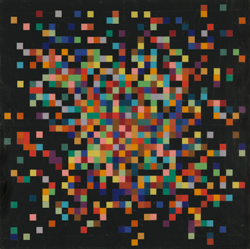 Э. Келли, Spectrum colours arranged by chance IV, 1951, Art Institute Chicago, copyright 2022 Ellsworth Kelly. 