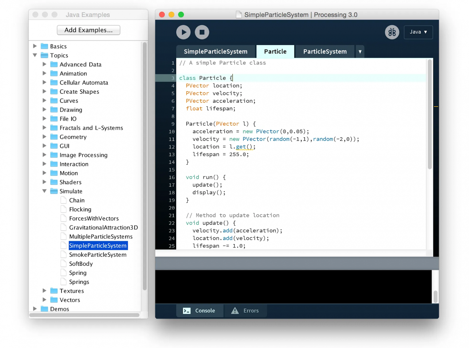 Medium, Processing 3.0 IDE на Mac OS