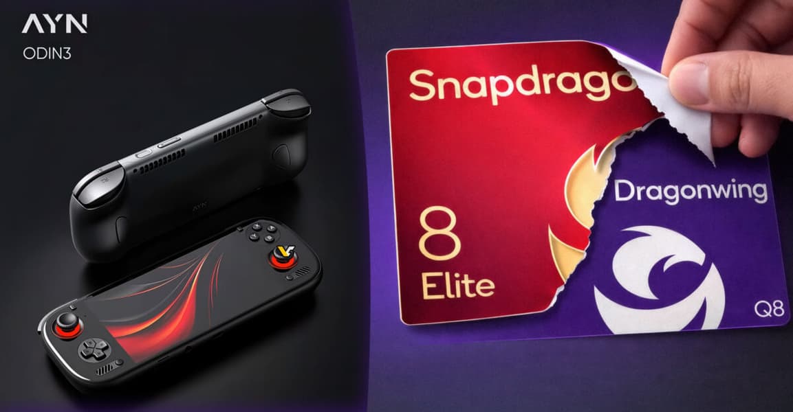 Это не Snapdragon 8 Elite, а Dragonwing Q8. Qualcomm потребовала от производителя консоли Ayn Odin 3 сменить название платформы - 1