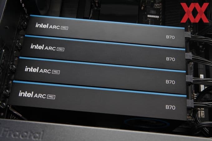 На что способна видеокарта Intel Arc Pro B70. Тесты показывают, что эта модель с 32 ГБ памяти порой может быть весьма быстрой - 1 На что способна видеокарта Intel Arc Pro B70. Тесты показывают, что эта модель с 32 ГБ памяти порой может быть весьма быстрой - 1