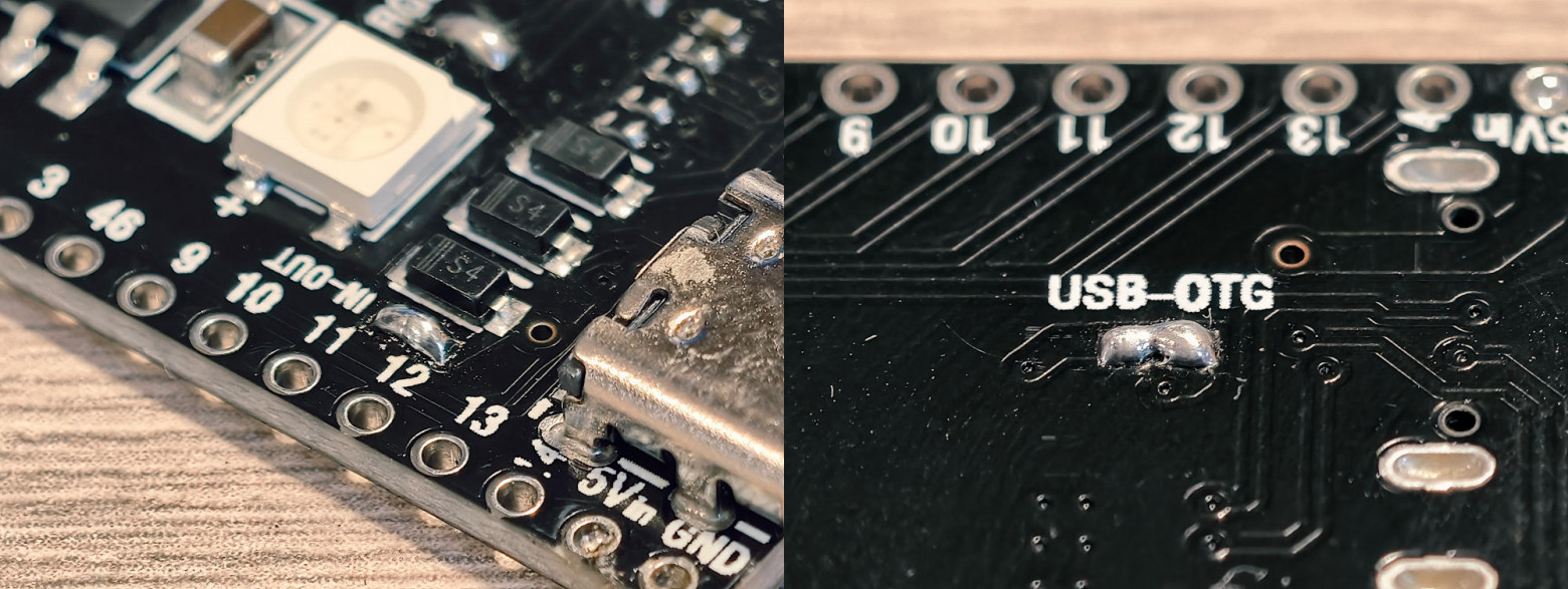 Джамперы на плате ESP32-S3