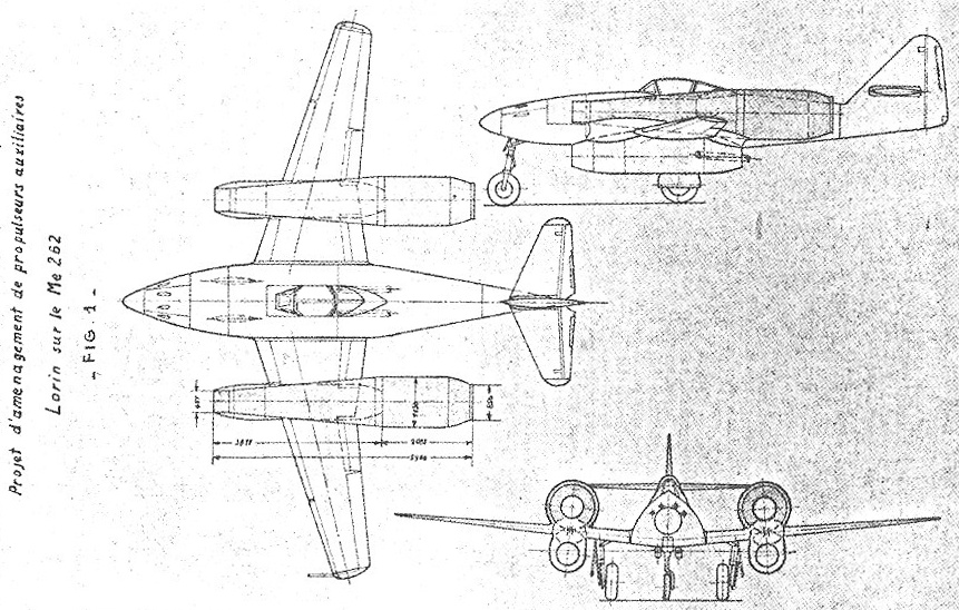 Ме.262 с дополнительными ПВРД