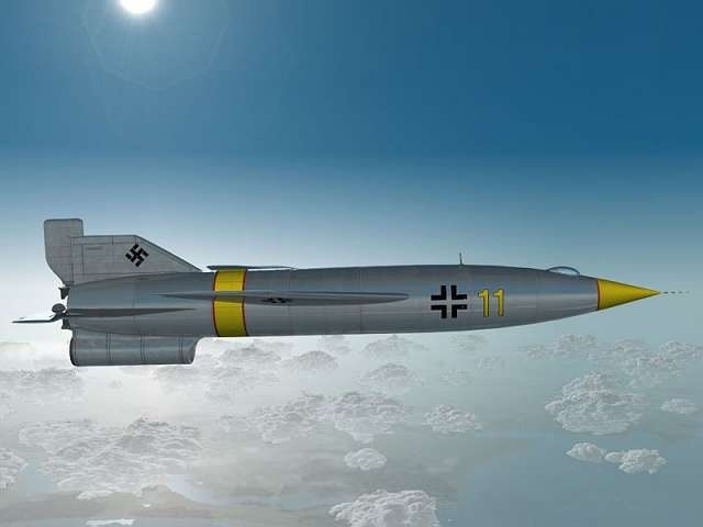 Самолёт-разведчик А-6 Вернера фон Брауна — по всей видимости, модификация ракеты А4b c ПВРД под кормой, а та, в свою очередь — «Фау-2» с крыльями. Ну и традиционно: здесь и далее свастика приводится не с целью пропаганды нацизма, а только в историческом контексте. Нацизм, фашизм, любые другие агрессивные псевдопатриотические идеологии должны оставаться только тёмными станицами прошлого