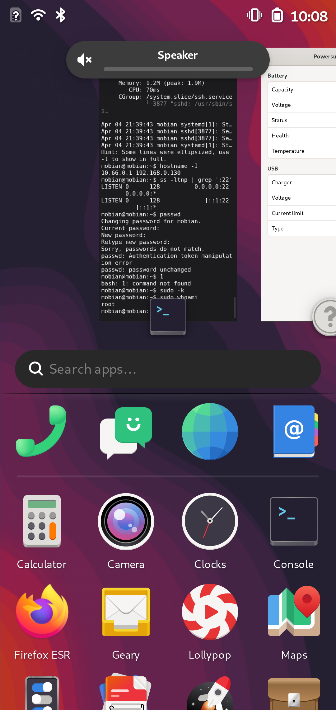 Ну а пока можно полюбоваться главным экраном устройства.