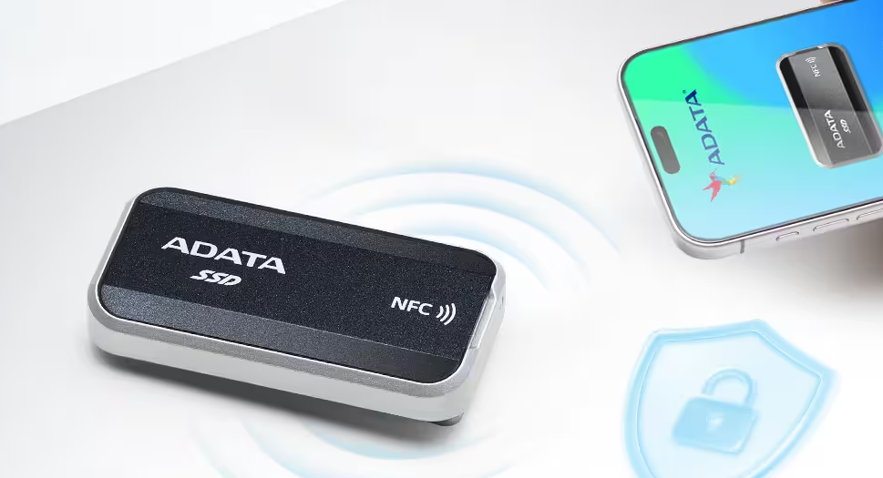 Adata представила портативный SSD Urban Tapsafe с разблокировкой по NFC и скоростью 1900 МБ с - 1