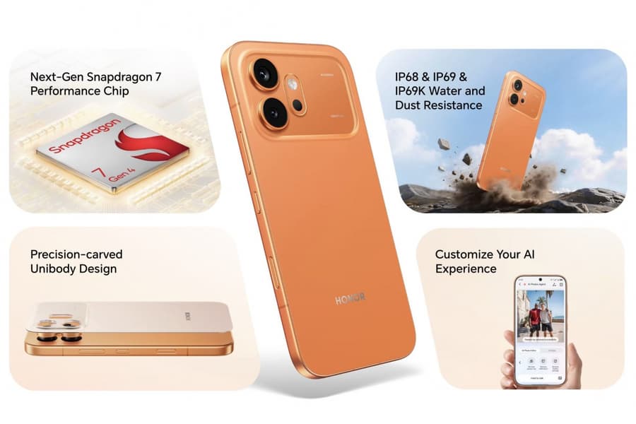 7000 мА·ч, 80 Вт, 200 Мп, IP69K и Snapdragon 8 Elite: Honor сама рассекретила Honor 600 и Honor 600 Pro - 5