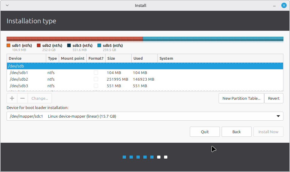 Диски и настройка разделов для установки Linux.