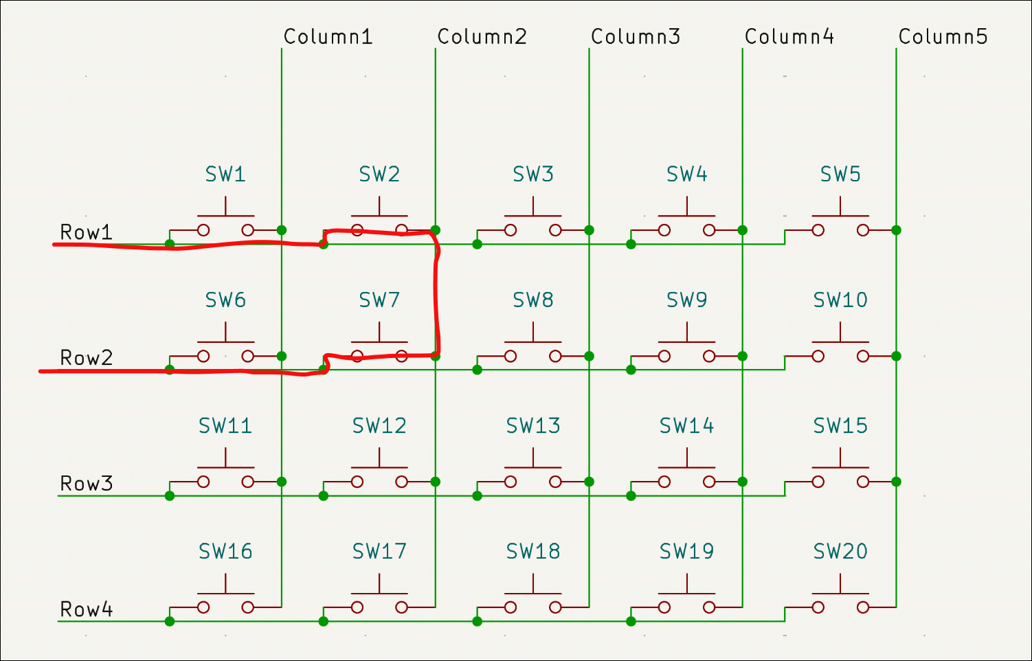 Схема, иллюстрирующая короткое замыкание выходов микроконтроллера