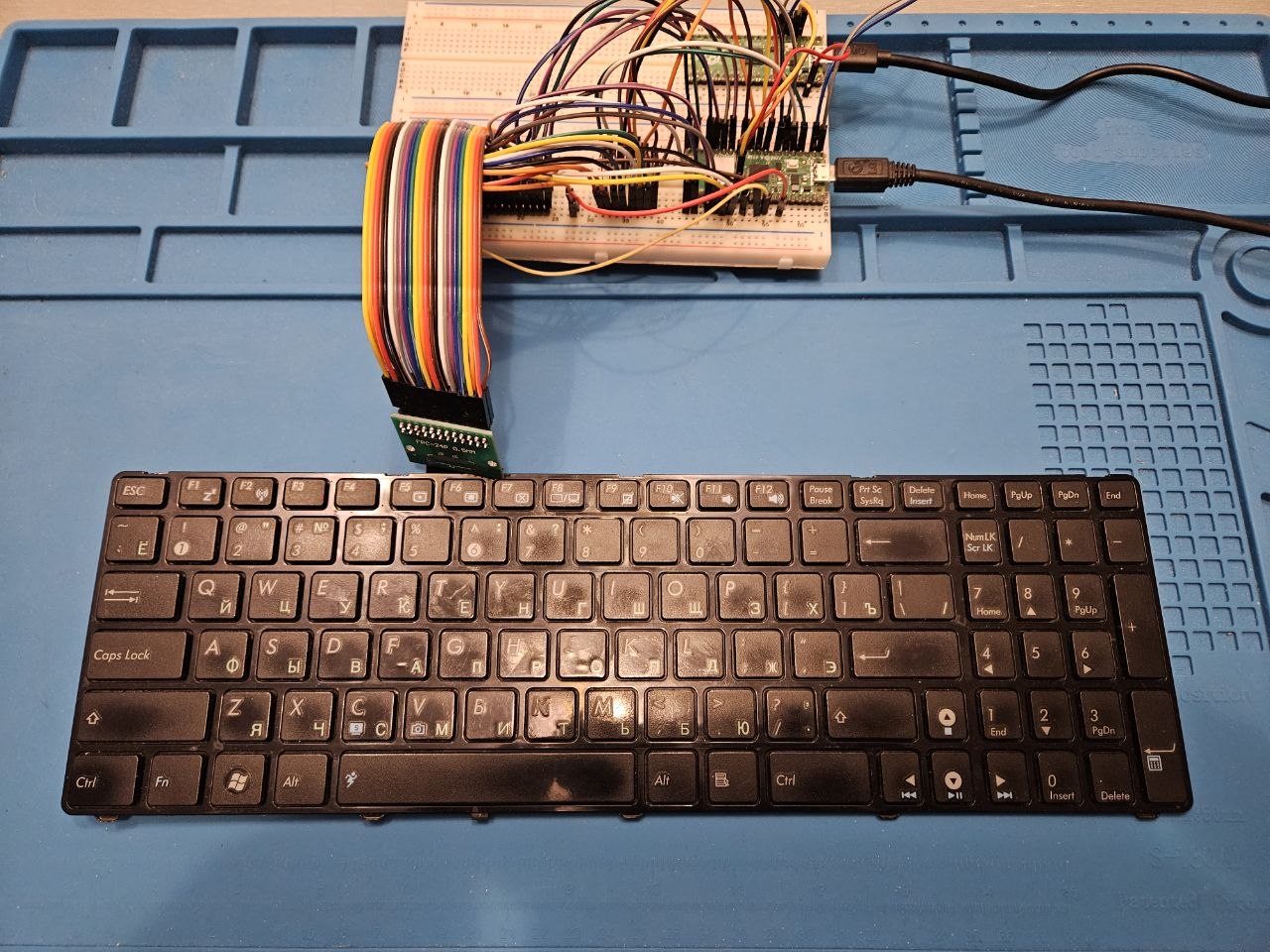 Превращаем старую клавиатуру от ноутбука в полноценную USB-клавиатуру на RP2040 без QMK - 1