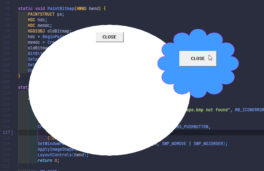 Win32 API и ностальгия по окнам странной формы - 5 Win32 API и ностальгия по окнам странной формы - 5
