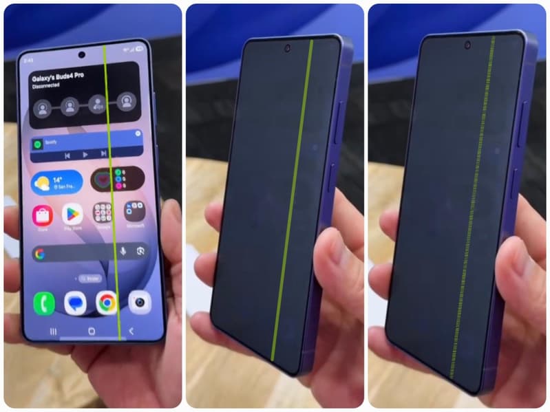 Фирменная зеленая линия появилась на экране Samsung Galaxy S26 Ultra: дефект экрана известен со времен Galaxy S21 Ultra - 2