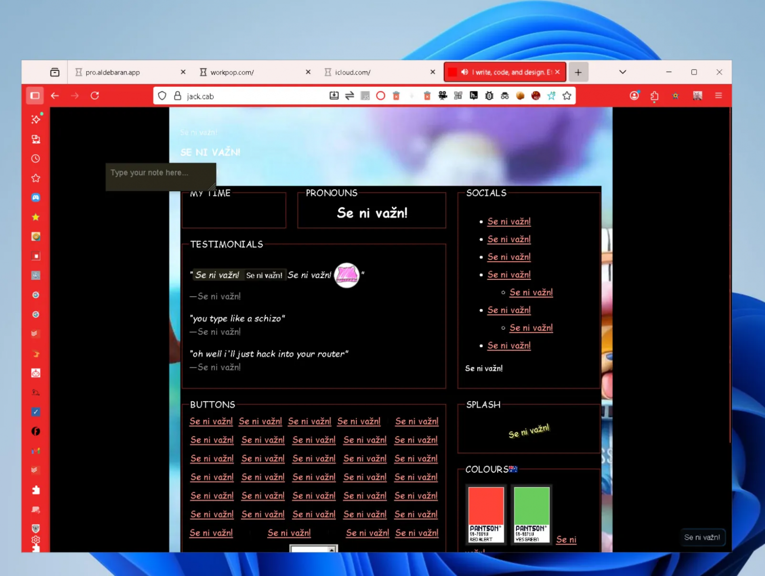 Я установил все расширения Firefox - 10