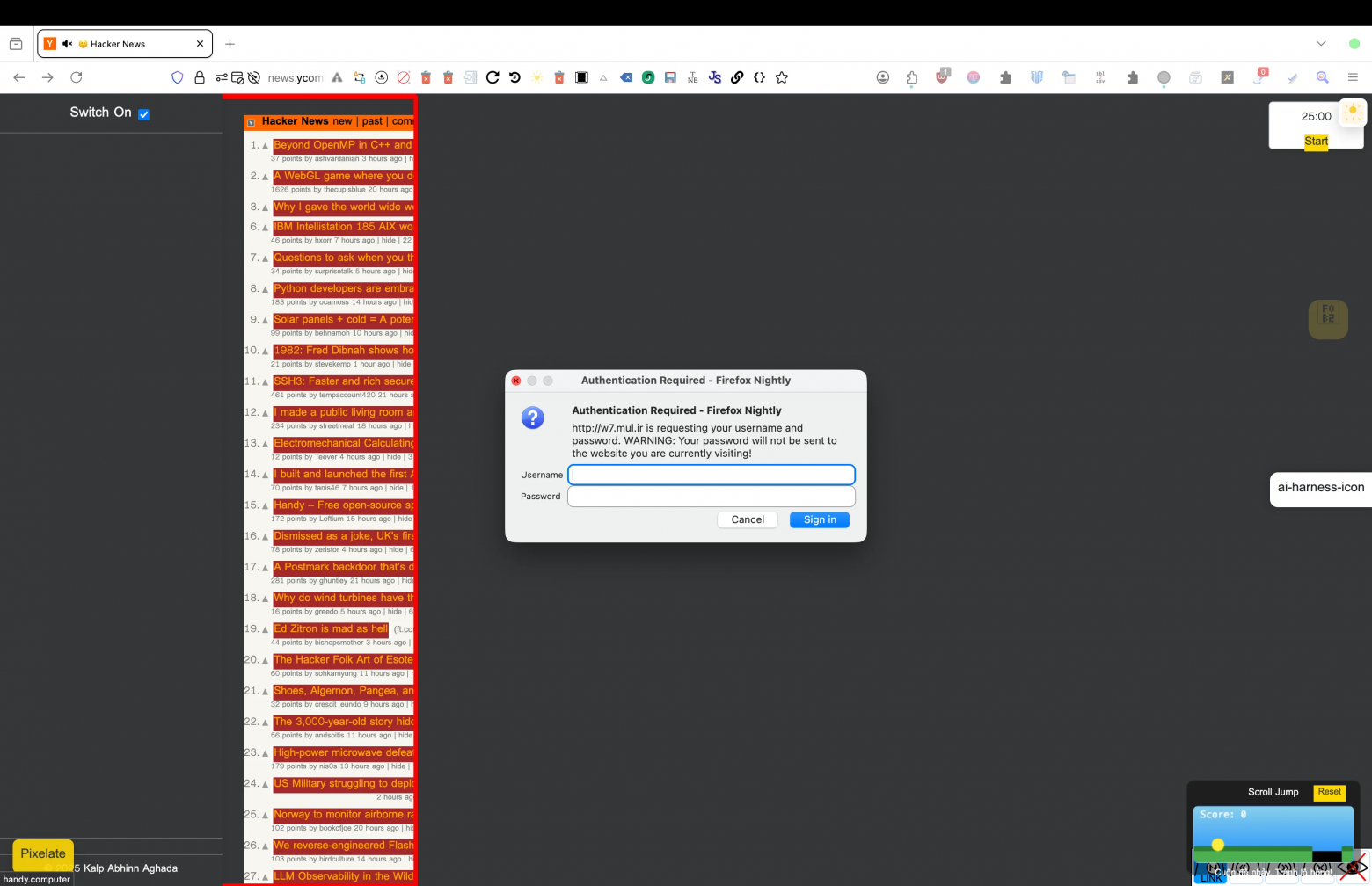 Я установил все расширения Firefox - 14