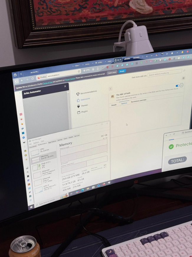 Я установил все расширения Firefox - 20