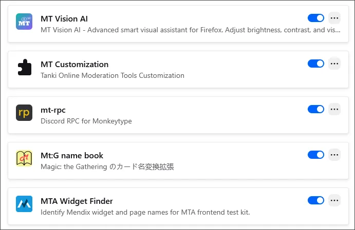 Я установил все расширения Firefox - 23