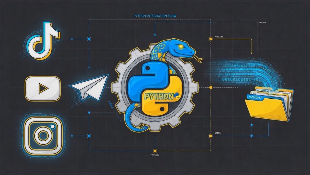 бот для скачивания видео с ютуб, телеграм, тикток