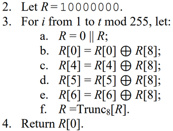 Битовые операции в функции rc(t)