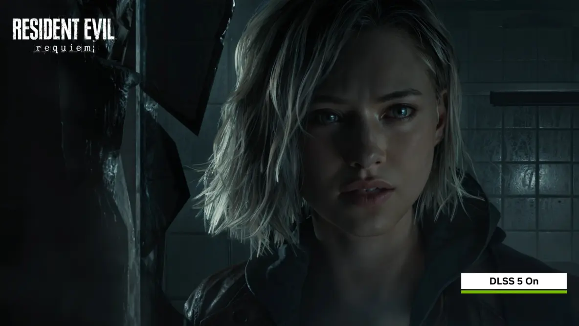 Кадр с DLSS из той же игры. В глаза сразу бросается другая форма подбородка Грейс 