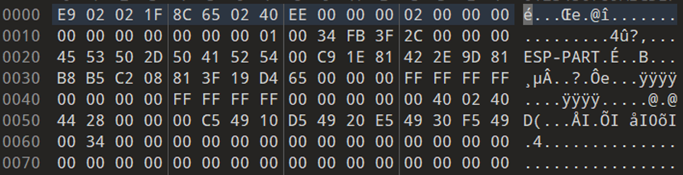 Расшифрованный первый блок. Тут есть интересности, мы к этому ещё вернёмся