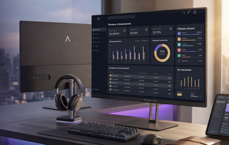 Представлены офисные мониторы Digma Pro Motion с игровым режимом - 1