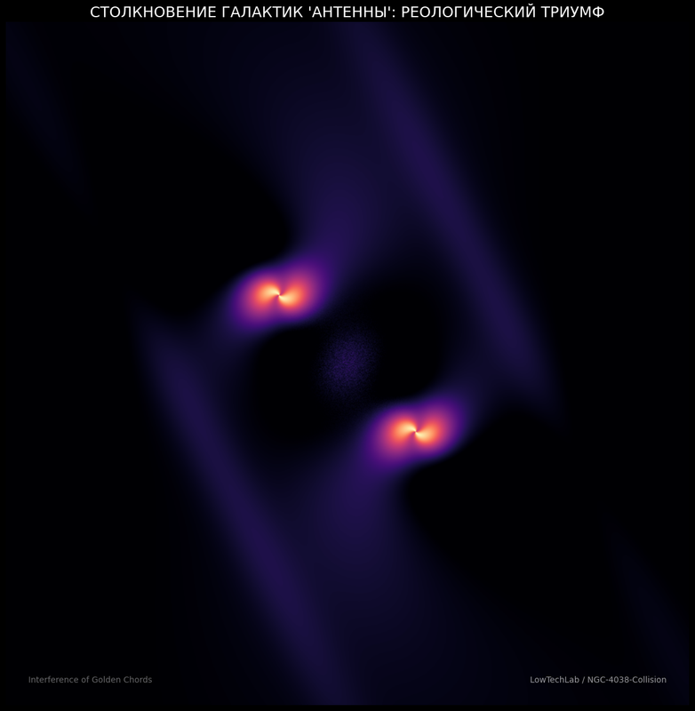 столкновение галактик Антенны