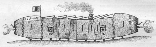 Гусеничный бронепоезд Эдвард Буйен.