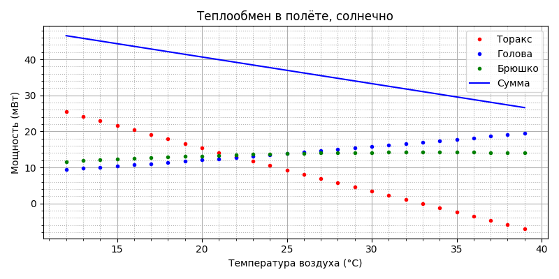 Модель термогенеза пчелы - 50