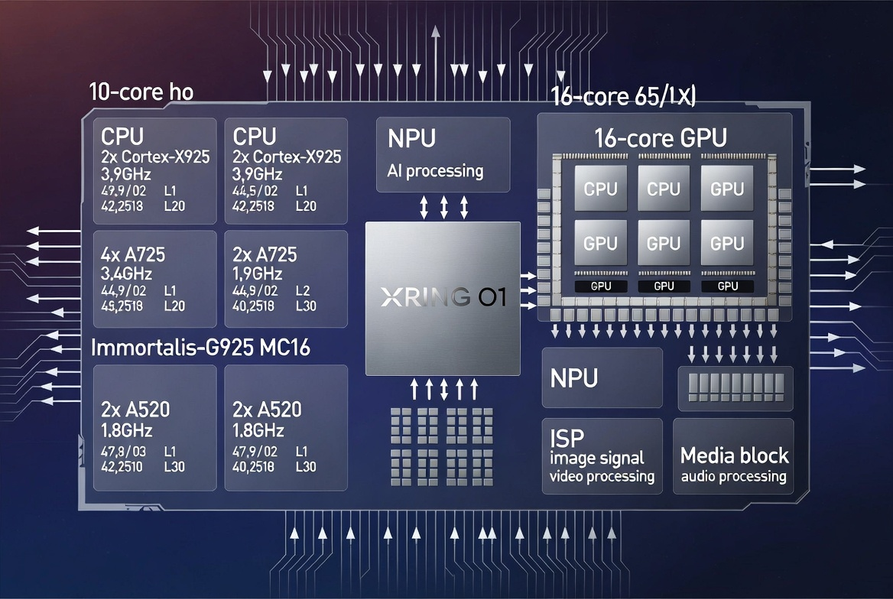 Быстрее Snapdragon 8 Elite и даже Apple A18 Pro. SoC Xiaomi Xring O1 разошлась тиражом более 1 млн единиц - 1