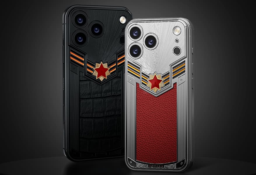 В России представили iPhone 17 Pro «Победы» с фрагментом танка «Тигр» - 1