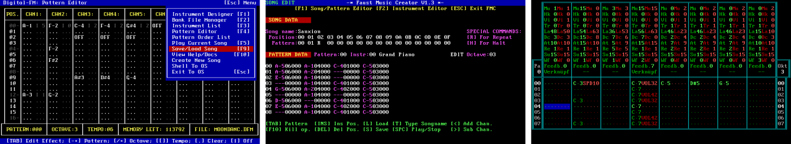 Digital-FM, Faust Music Creator, Frankus Tracker