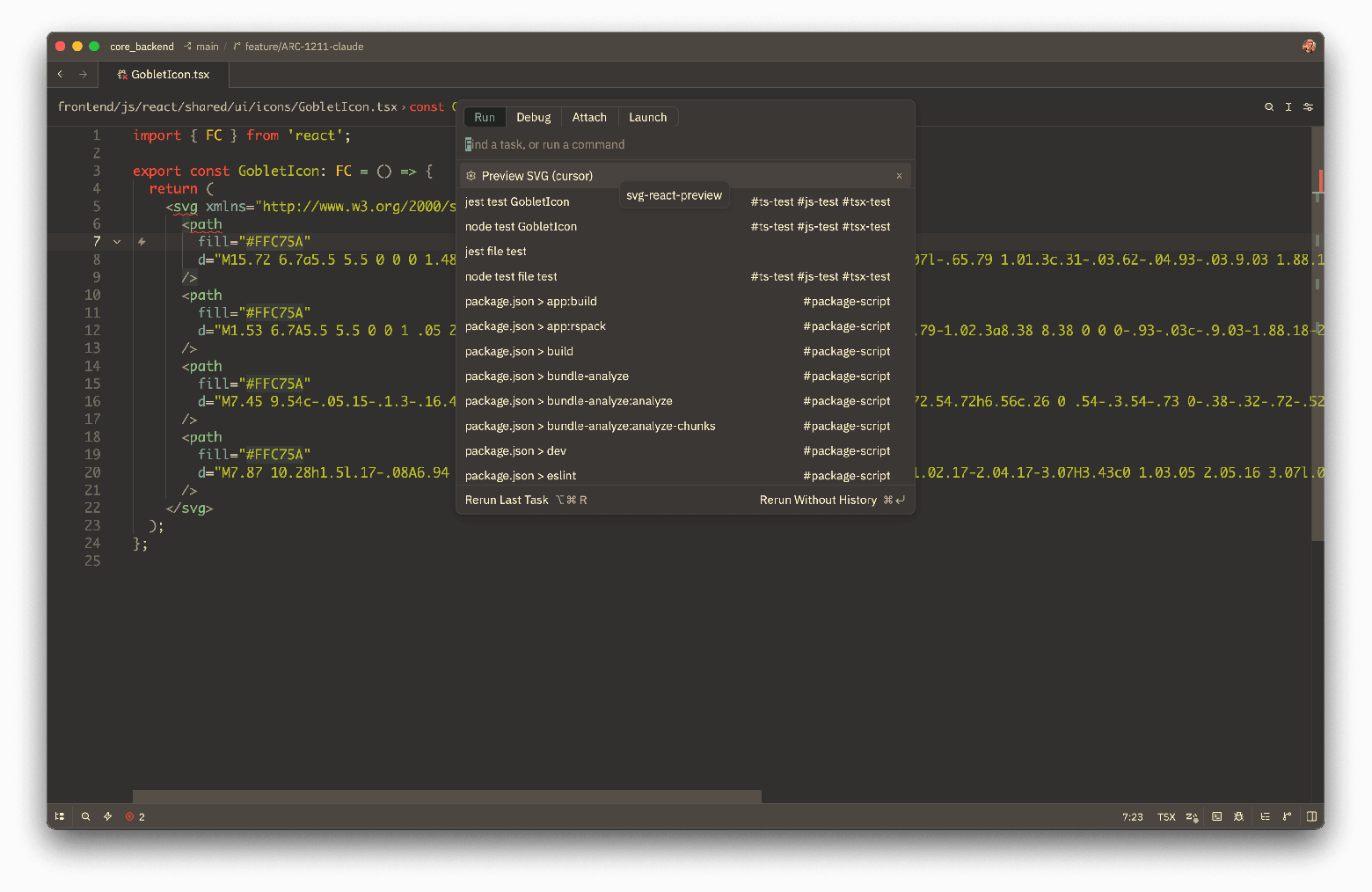 Или cmd+opt+v: иконка открывается в новой вкладке