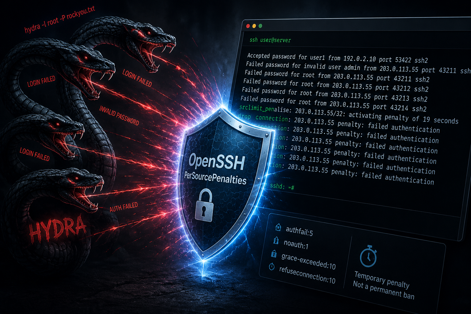 Fail2Ban больше не нужен? Разбираем PerSourcePenalties в OpenSSH на Ubuntu 26.04 - 1 Fail2Ban больше не нужен? Разбираем PerSourcePenalties в OpenSSH на Ubuntu 26.04 - 1