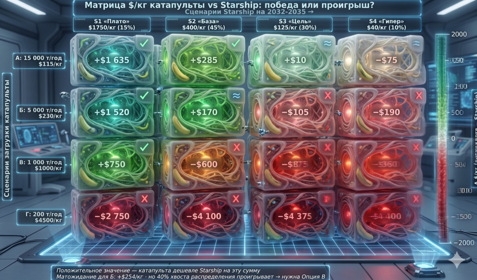Сравнение со «Старшипом» по сегментам