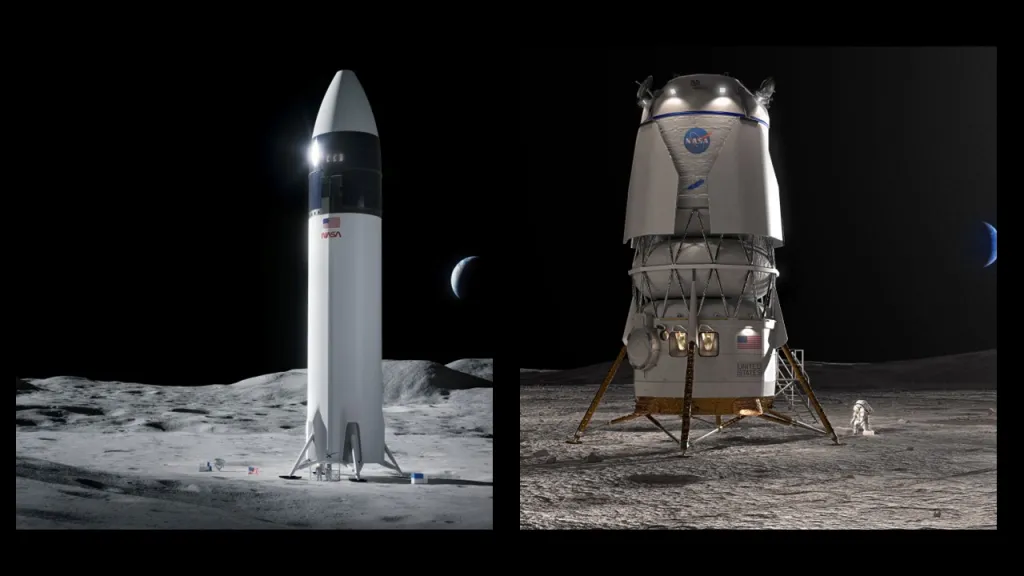 Система Human Landing System для посадки на Луну