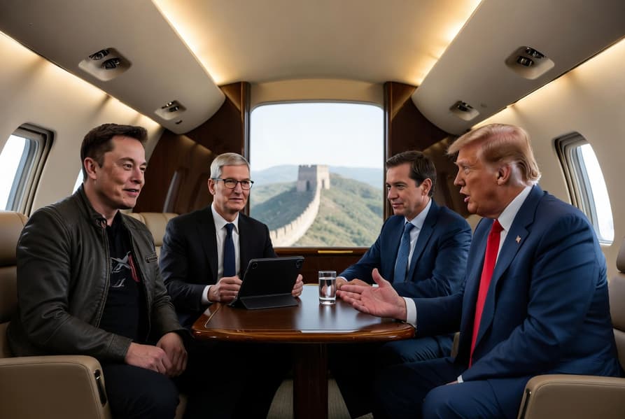 Маск, Кук и глава Boeing летят в Китай вместе с Трампом, а главу Nvidia не берут: готовится большая сделка между США и Китаем - 1 Маск, Кук и глава Boeing летят в Китай вместе с Трампом, а главу Nvidia не берут: готовится большая сделка между США и Китаем - 1