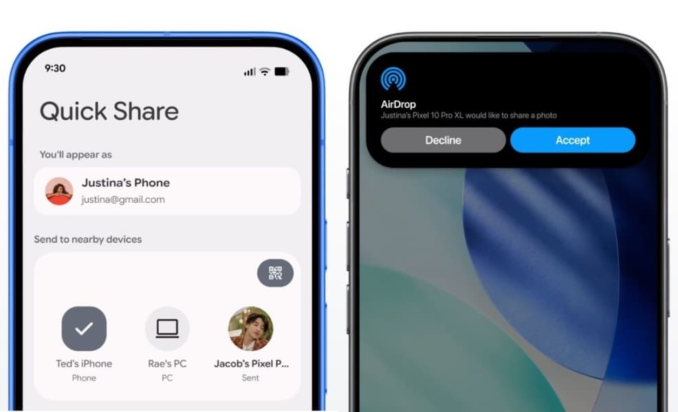 AirDrop для Android: Honor Magic8 Pro, OnePlus 15 и Oppo Find X8 получат функцию упрощенного обмена файлами с iPhone - 1