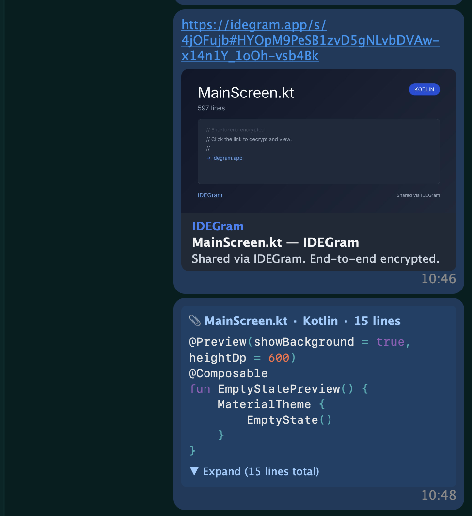 Telegram в IntelliJ: как устроен IDEGram и что он умеет - 5