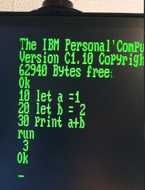 Программа на Basic