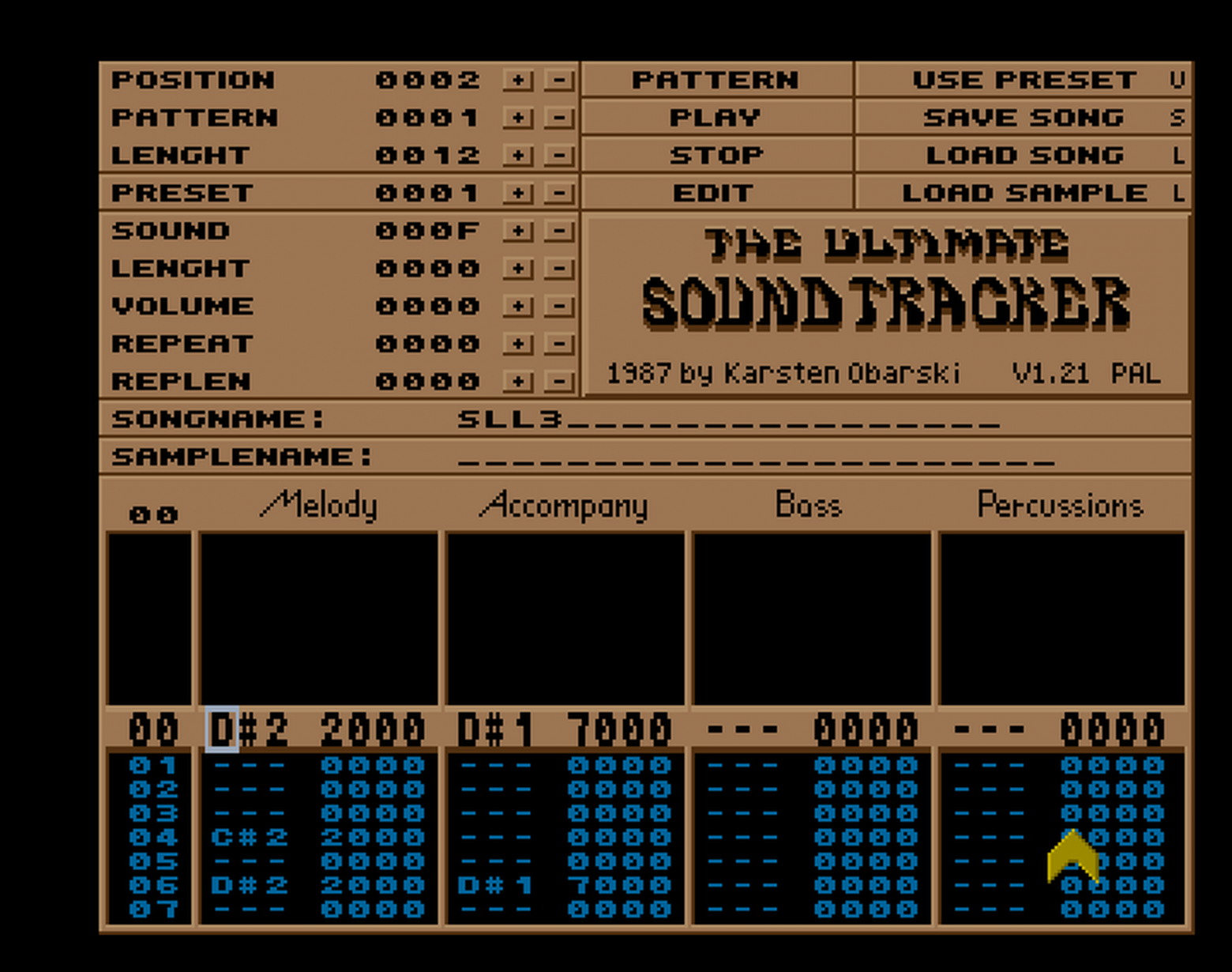 Первый трекер, Soundtracker для Commodore Amiga