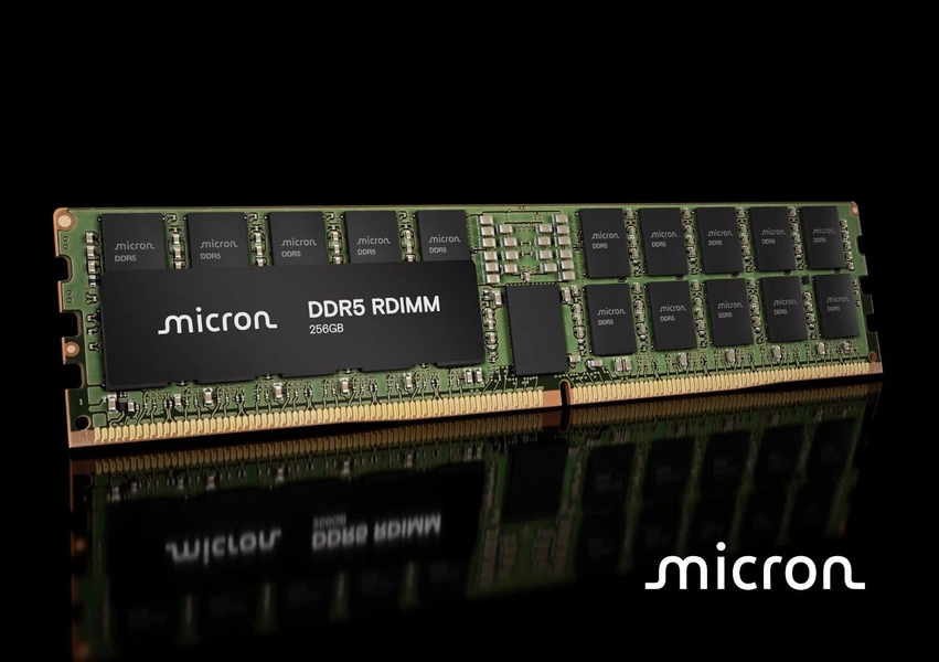 Представлена память Micron DDR5 RDIMM на 256 ГБ: на 40% быстрее и энергоэффективнее существующей - 1 Представлена память Micron DDR5 RDIMM на 256 ГБ: на 40% быстрее и энергоэффективнее существующей - 1