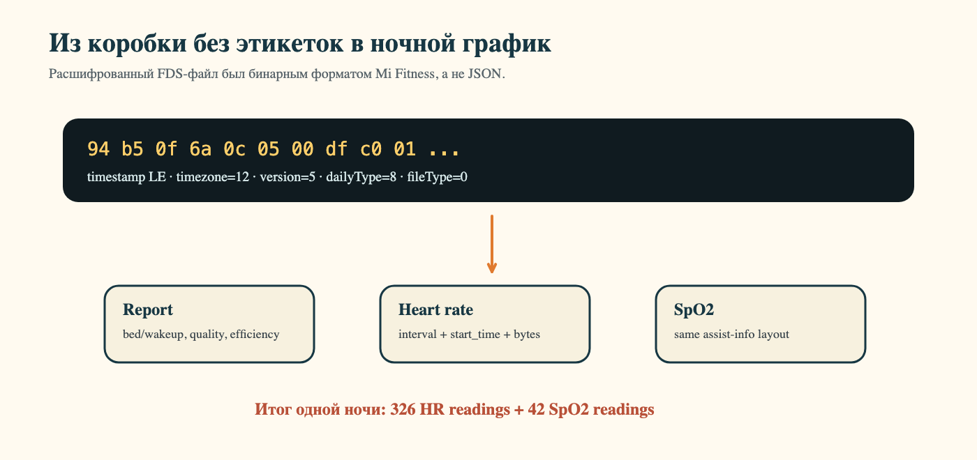 Бинарный формат Mi Fitness