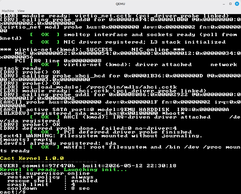 Cact Kernel 1.0.0