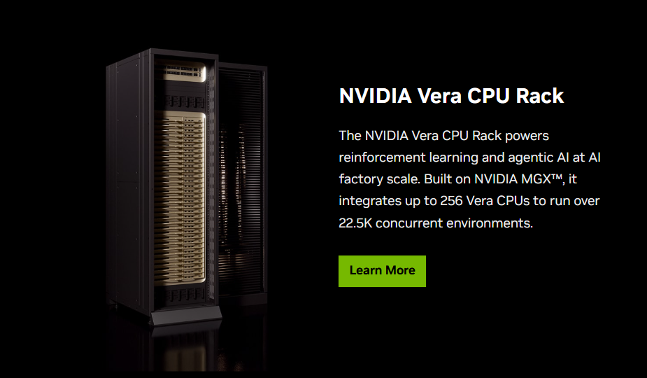 Сервер Nvidia Vera Rubin NVL72: 72 GPU Rubin, 36 CPU Vera, ConnectX-9 SuperNIC, DPU BlueField-4