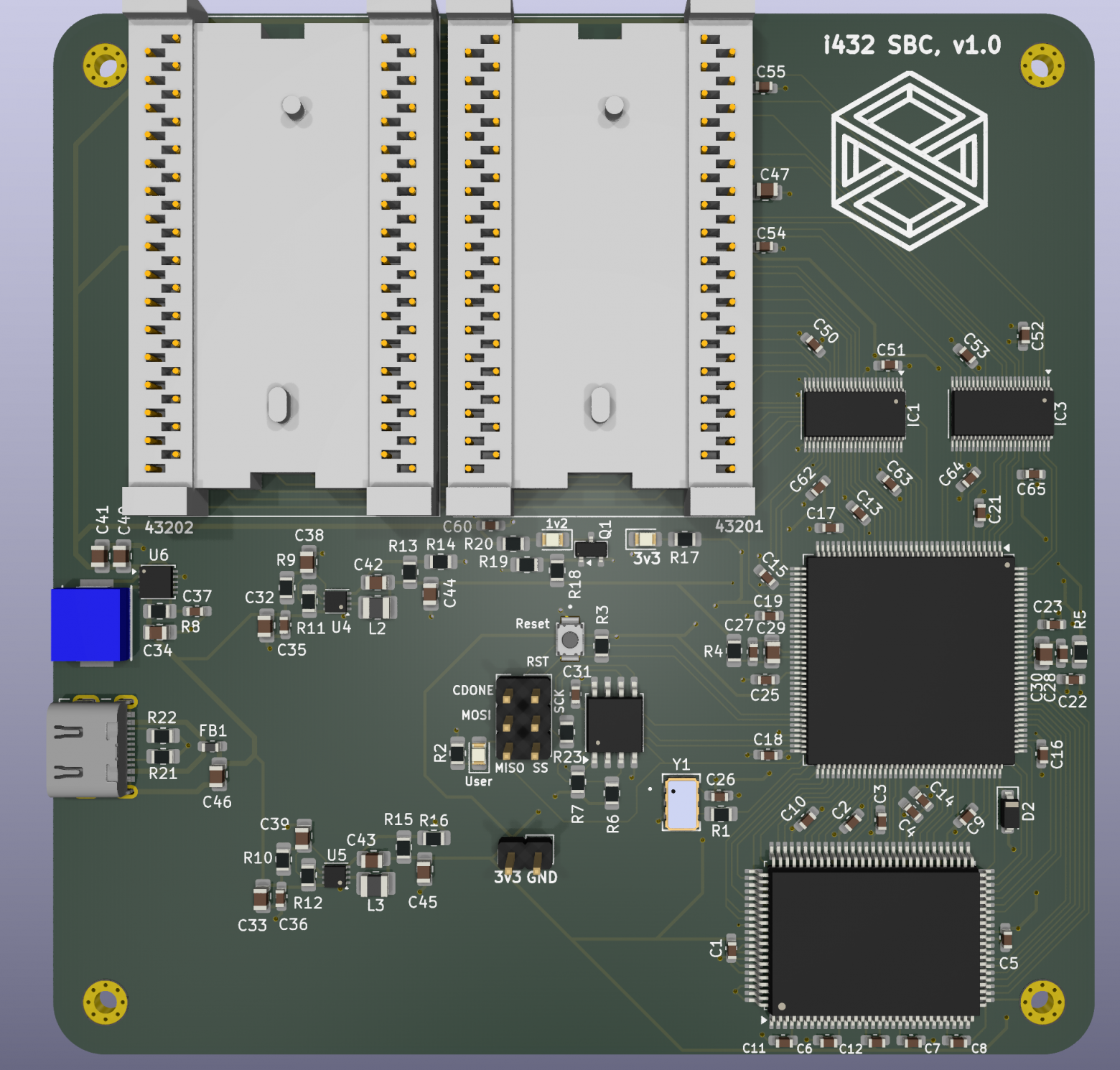 Спроектированная платка для запуска iAPX 432
