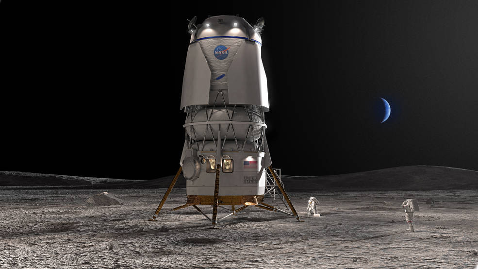 Лунный модуль Blue moon. Компания Blue Origin