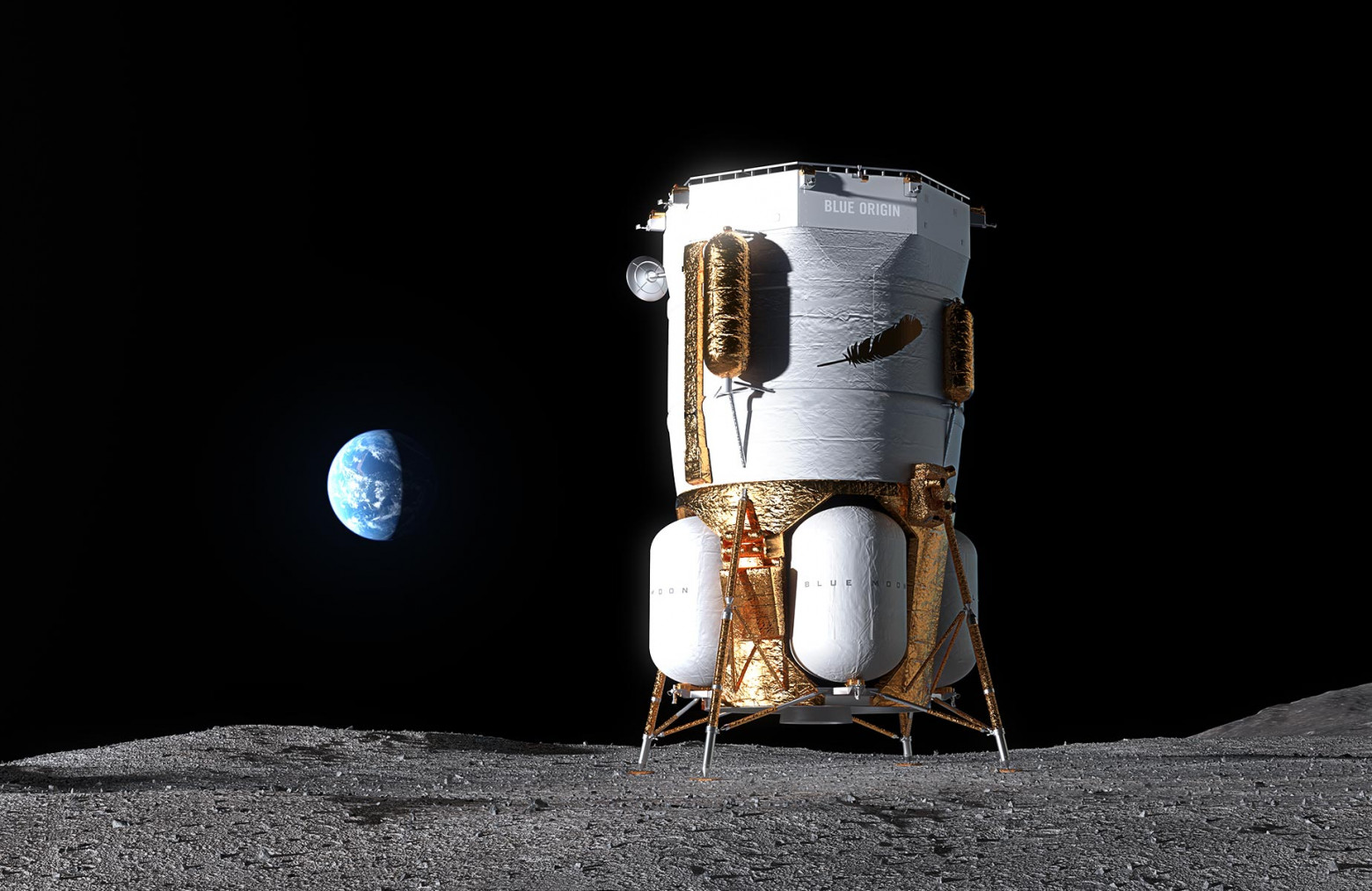 Blue Moon Mark 1 (MK1) Cargo Lander. Источник: https://www.blueorigin.com/blue-moon/mark-1